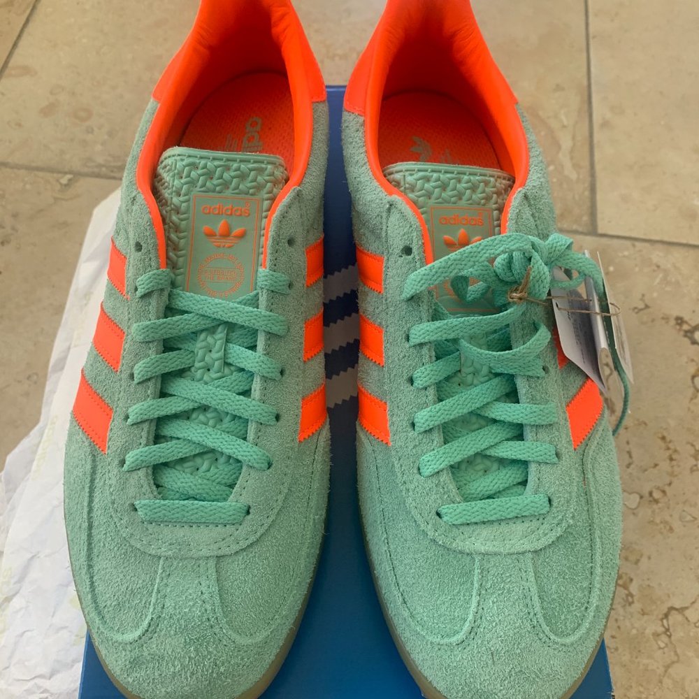 Adidas Gazelle Indoor in Pulse Mint/NWT (10.5 Womens or 9 Mens)